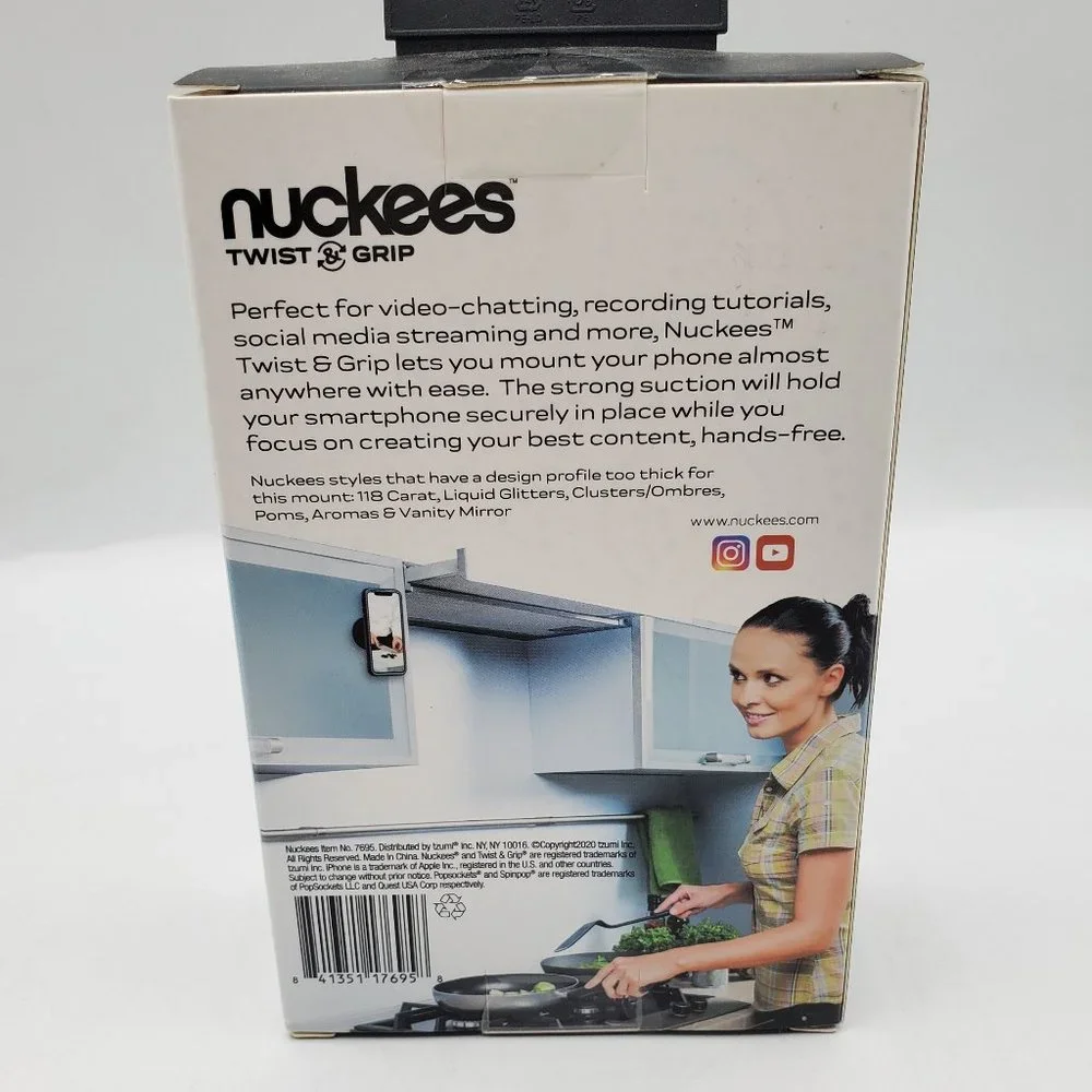 NIB NUCKEES TWIST & GRIP UNIVERSAL PHONE MOUNT
